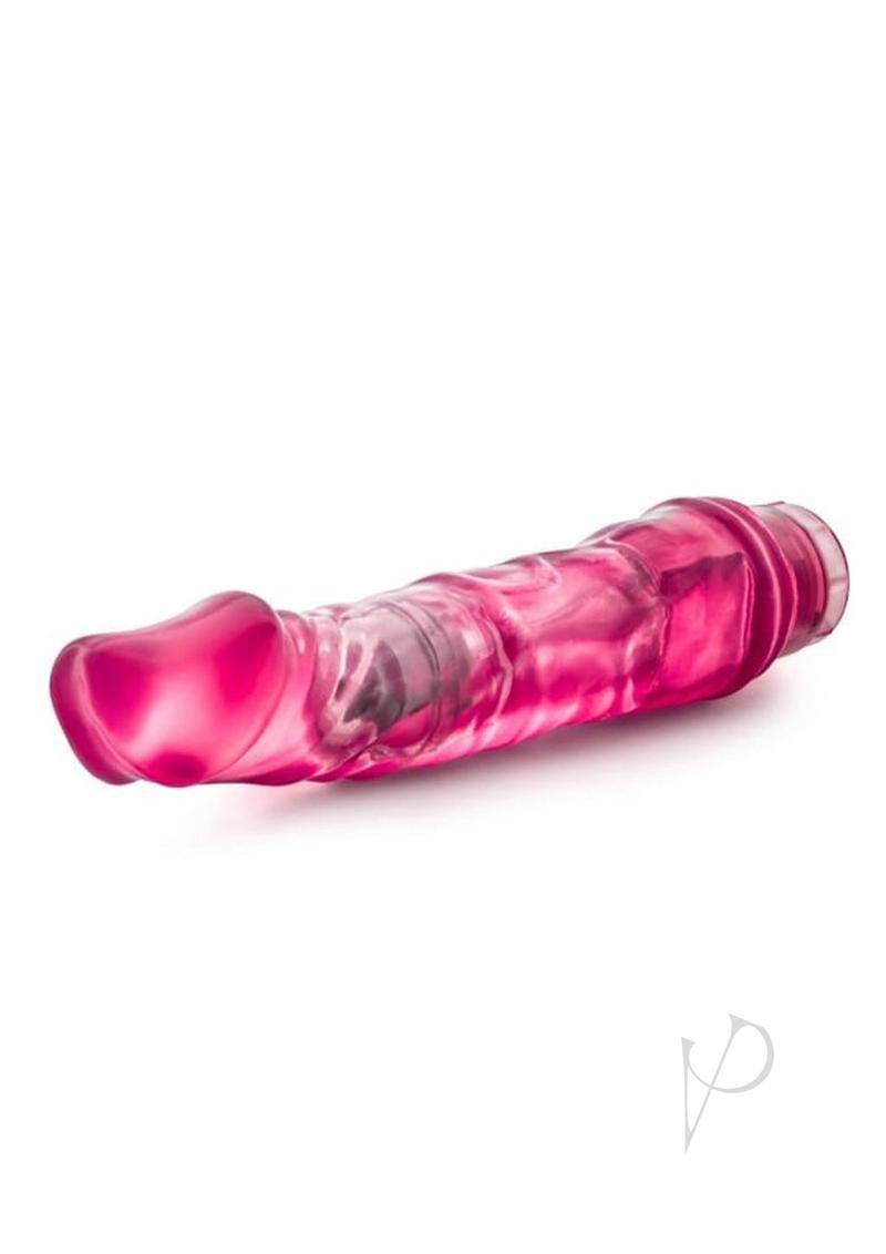 B Yours Vibe 6 Vibrating Dildo 9in - Pink - Chambre Rouge