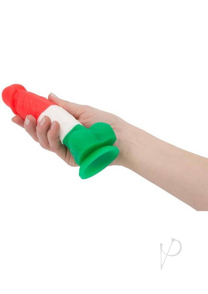 Addiction Leonardo Silicone Dildo with Balls 7in - Multicolor - Chambre Rouge