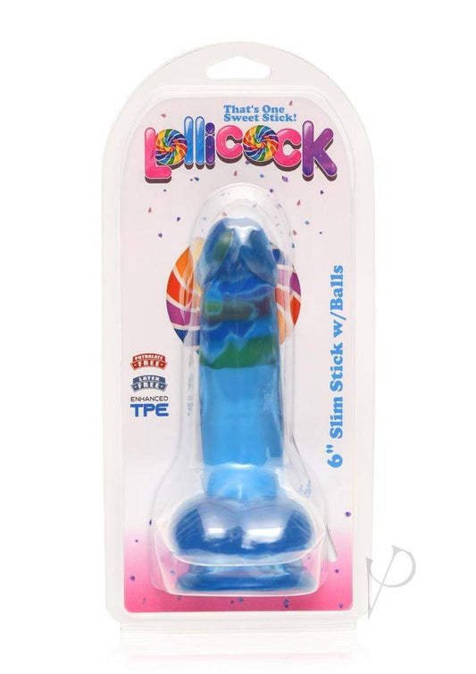 Lollicock Slim Stick W/balls 6 Berry - Chambre Rouge