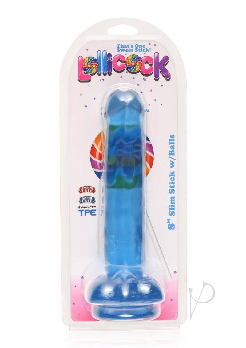 Lollicock Slim Stick W/balls 8 Berry - Chambre Rouge