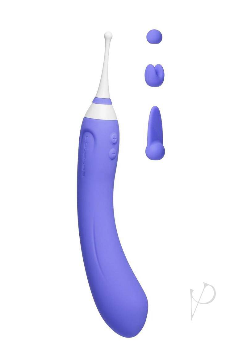 Hyphy Remote Controlled Silicone Dual End Vibrator - Purple - Chambre Rouge