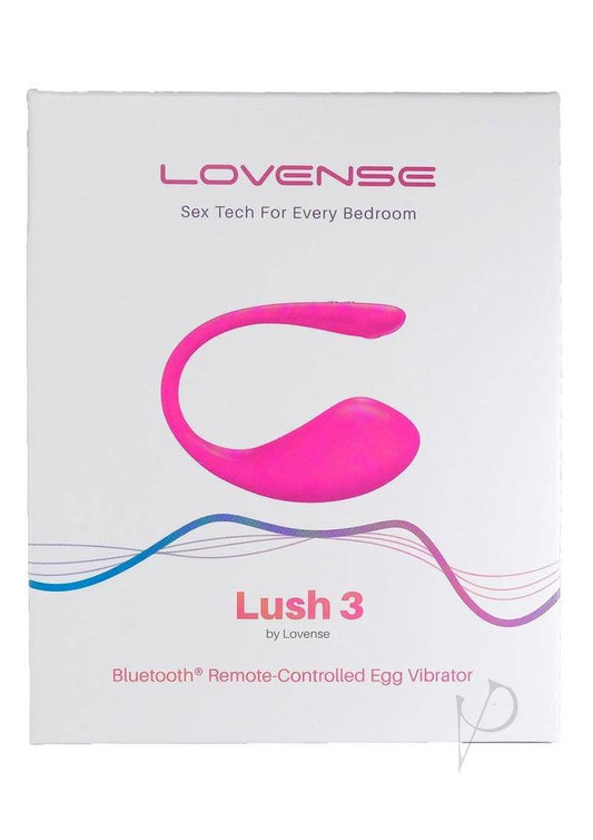 Lush 3 Remote Controlled Silicone Egg Vibrator - Pink - Chambre Rouge