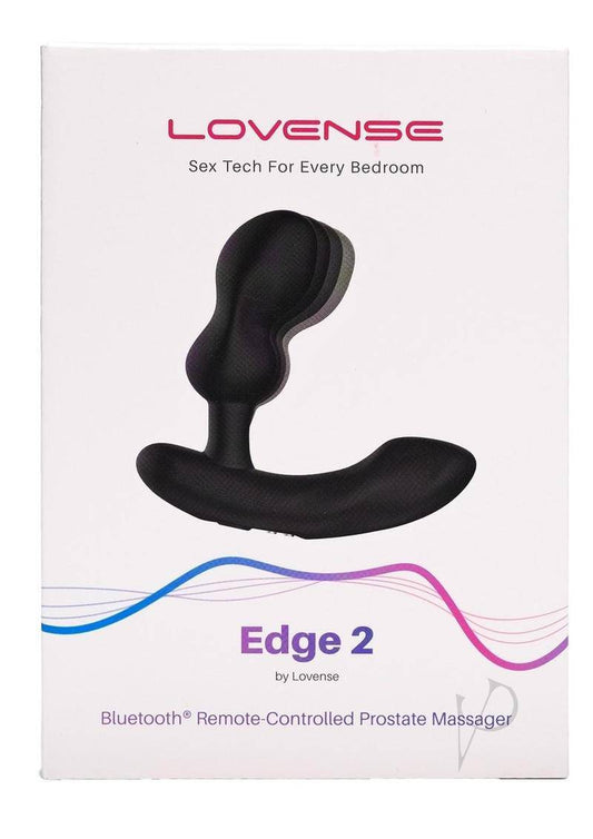 Edge 2 Remote Controlled Silicone Prostate Massager - Black - Chambre Rouge