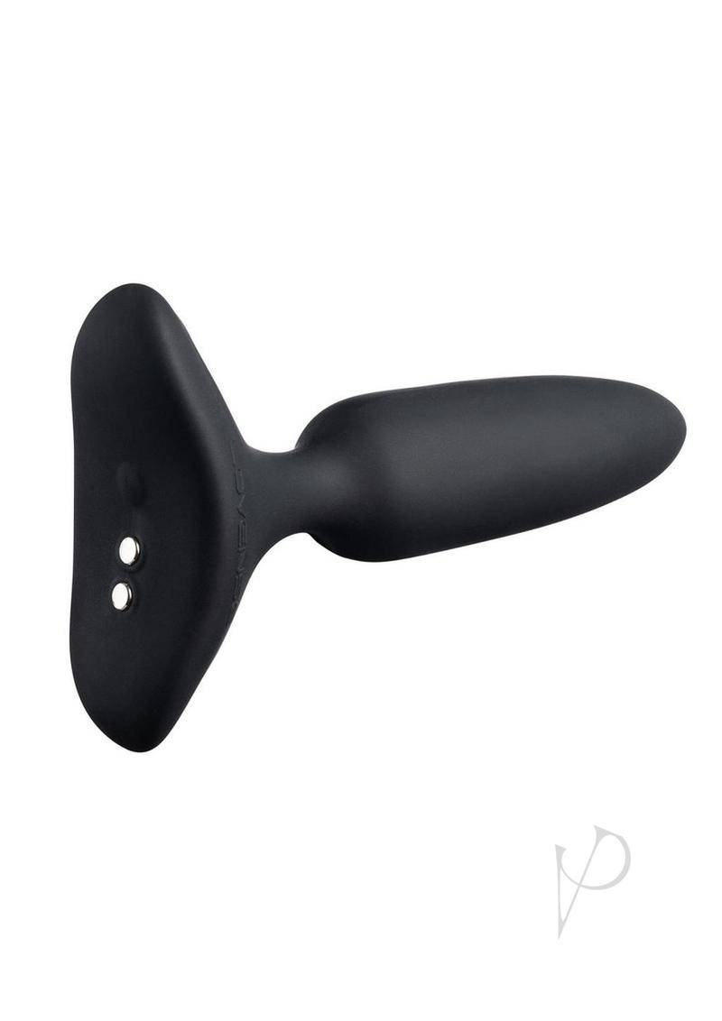 Hush 2 Rechargeable App Compatible Silicone Vibrating Anal Plug 1in - Black - Chambre Rouge