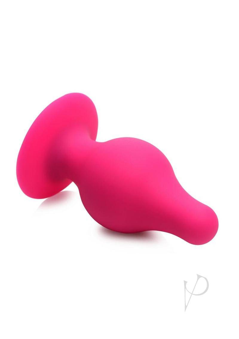 Squeeze-It Squeezable Silicone Tapered Anal Plug - Small - Pink - Chambre Rouge