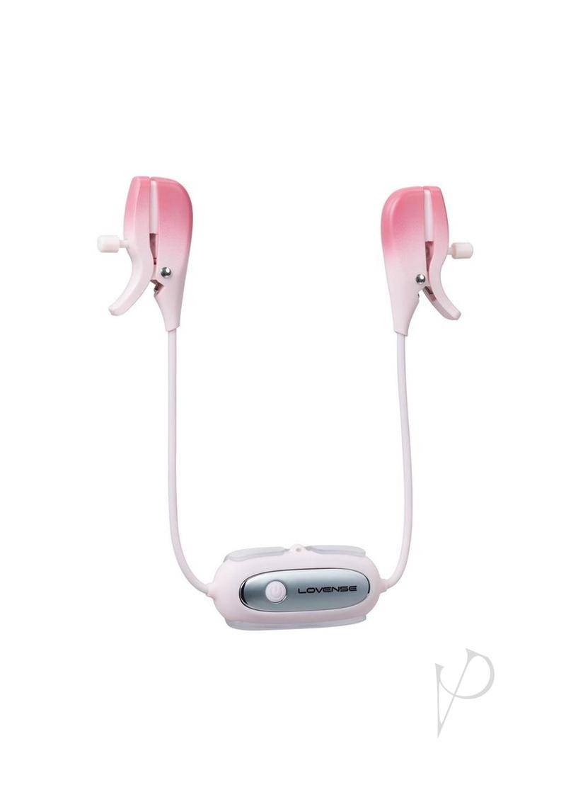 Gemini Rechargeable Silicone App-Control Nipple Clamps - Pink - Chambre Rouge