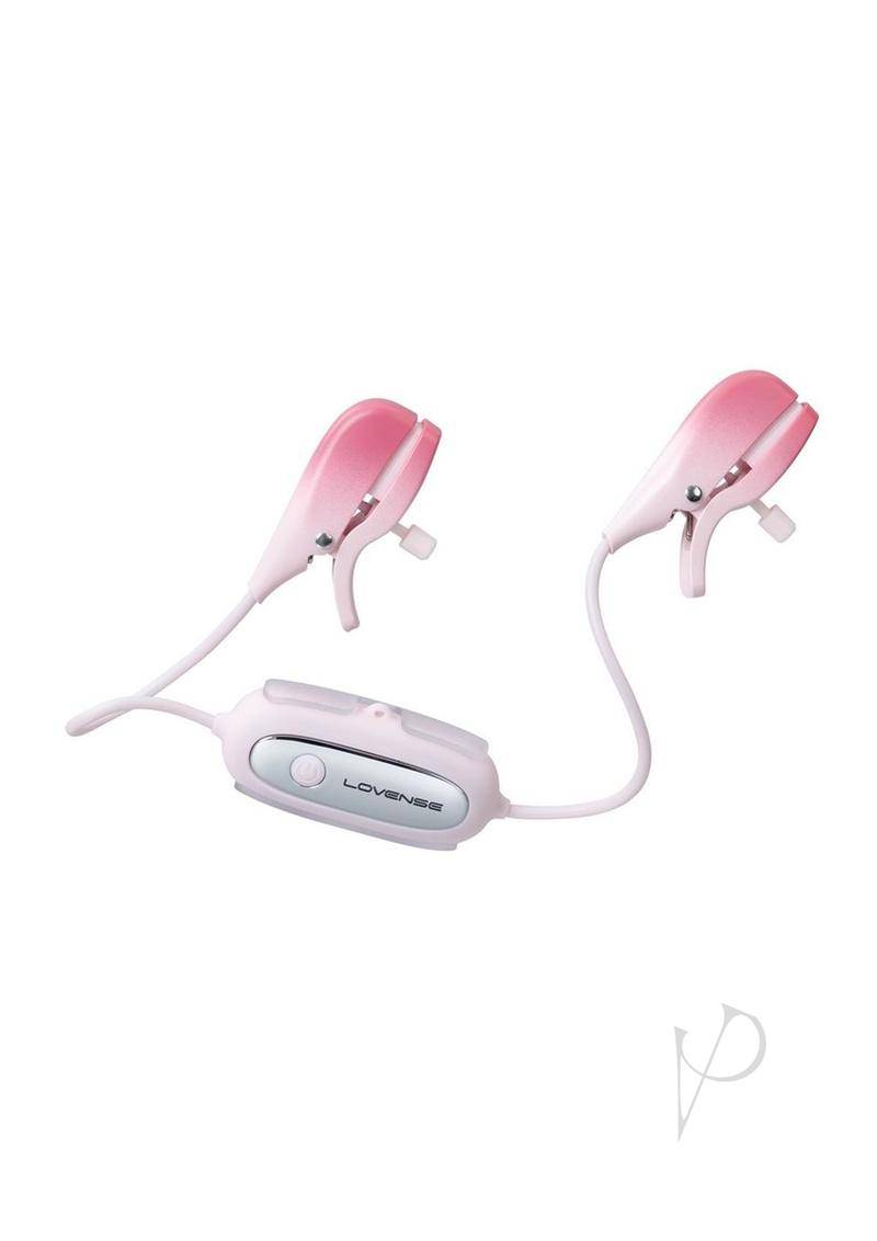 Gemini Rechargeable Silicone App-Control Nipple Clamps - Pink - Chambre Rouge