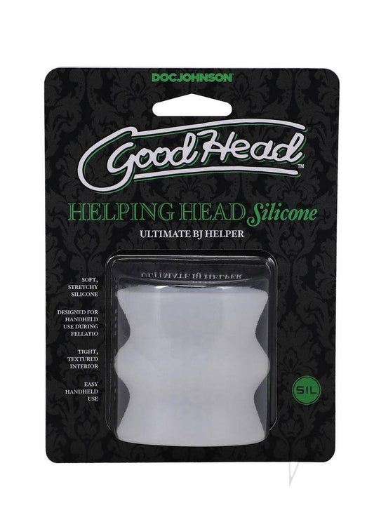 GoodHead Helping Head Silicone Stroker - Frost - Chambre Rouge