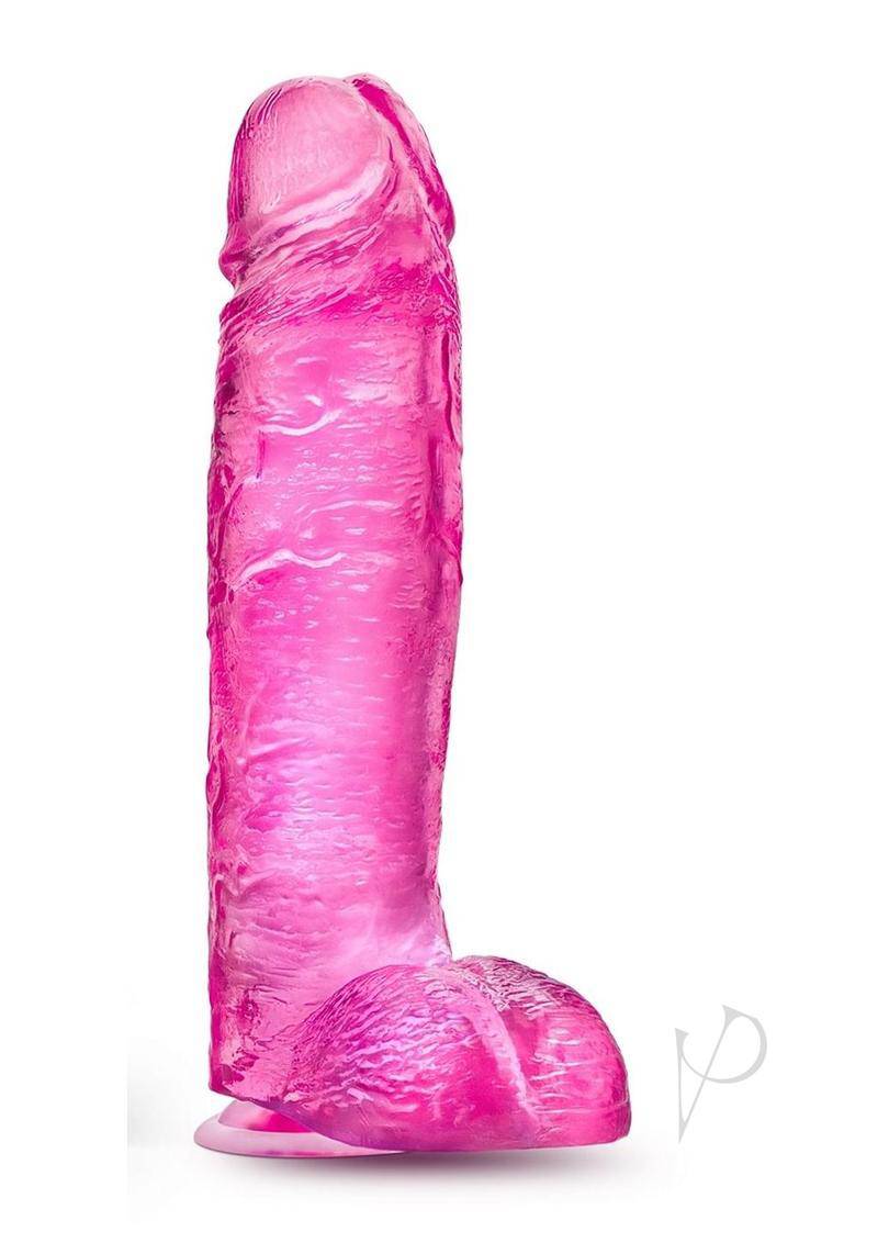 B Yours Plus Big N' Bulky Realistic Dildo with Suction Cup - Pink - Chambre Rouge