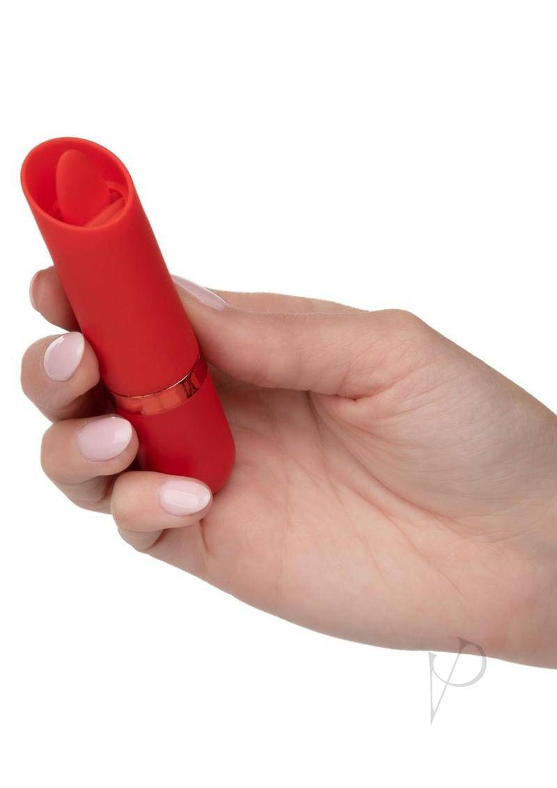 Rechargeable Silicone Tongue Clitoral Stimulator - Red - Chambre Rouge