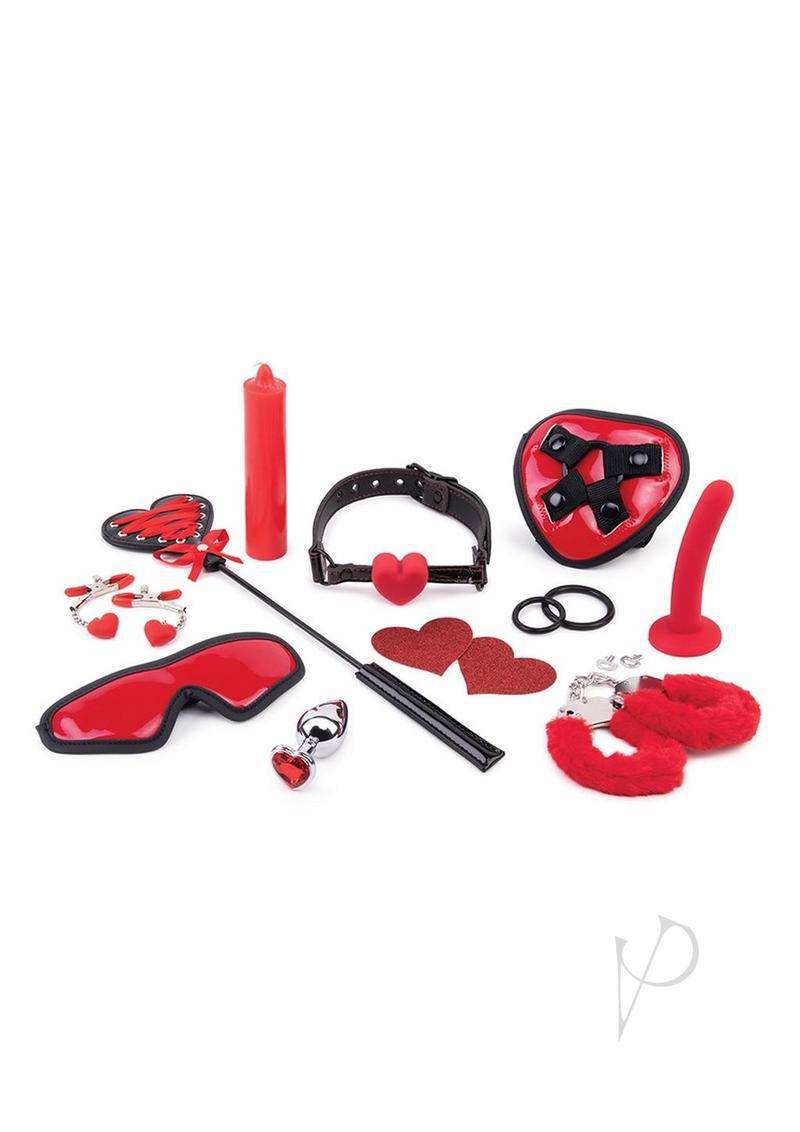 Whipsmart Heartbreaker Set (10 Piece) - Red/Black - Chambre Rouge