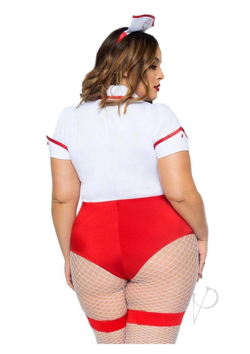 Nurse Feelgood(2 Piece) - 1X/2X - Red/White - Chambre Rouge