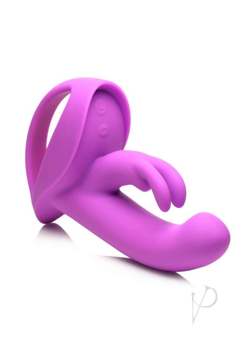 Come Hither Rocker Rechargeable Silicone Vibrator - Purple - Chambre Rouge