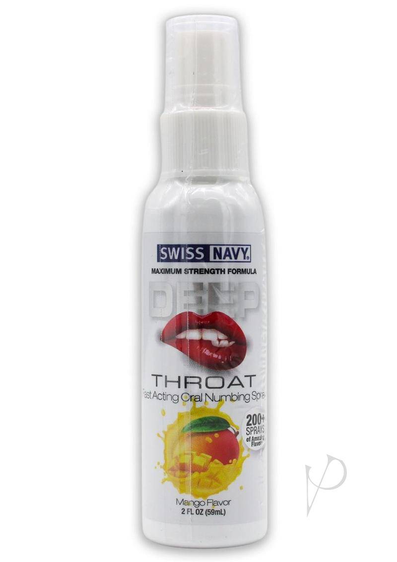 Swiss Navy Deep Throat Spray - Mango - Chambre Rouge