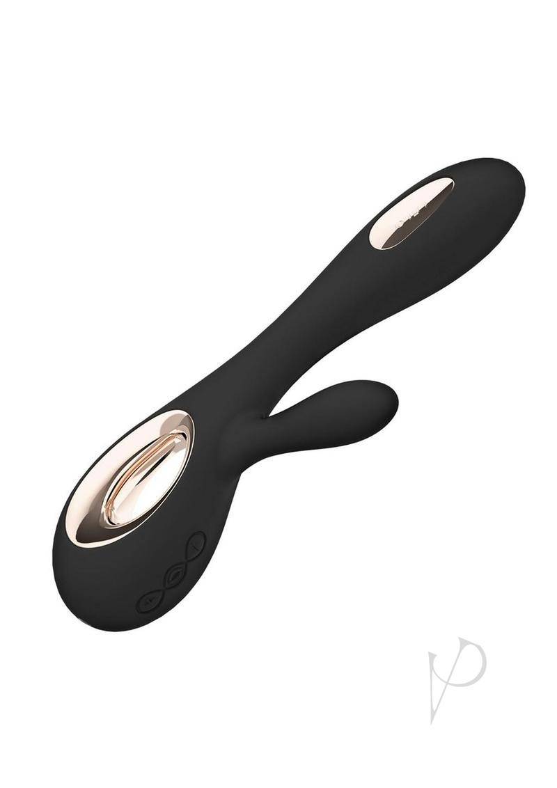 Soraya Wave Rechargeable Rabbit Vibrator - Black - Chambre Rouge