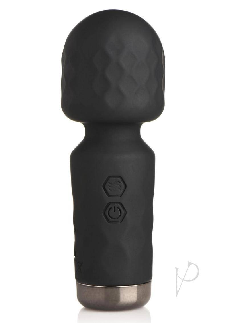 Bang! 10X Mini Silicone Rechargeable Wand - Black - Chambre Rouge