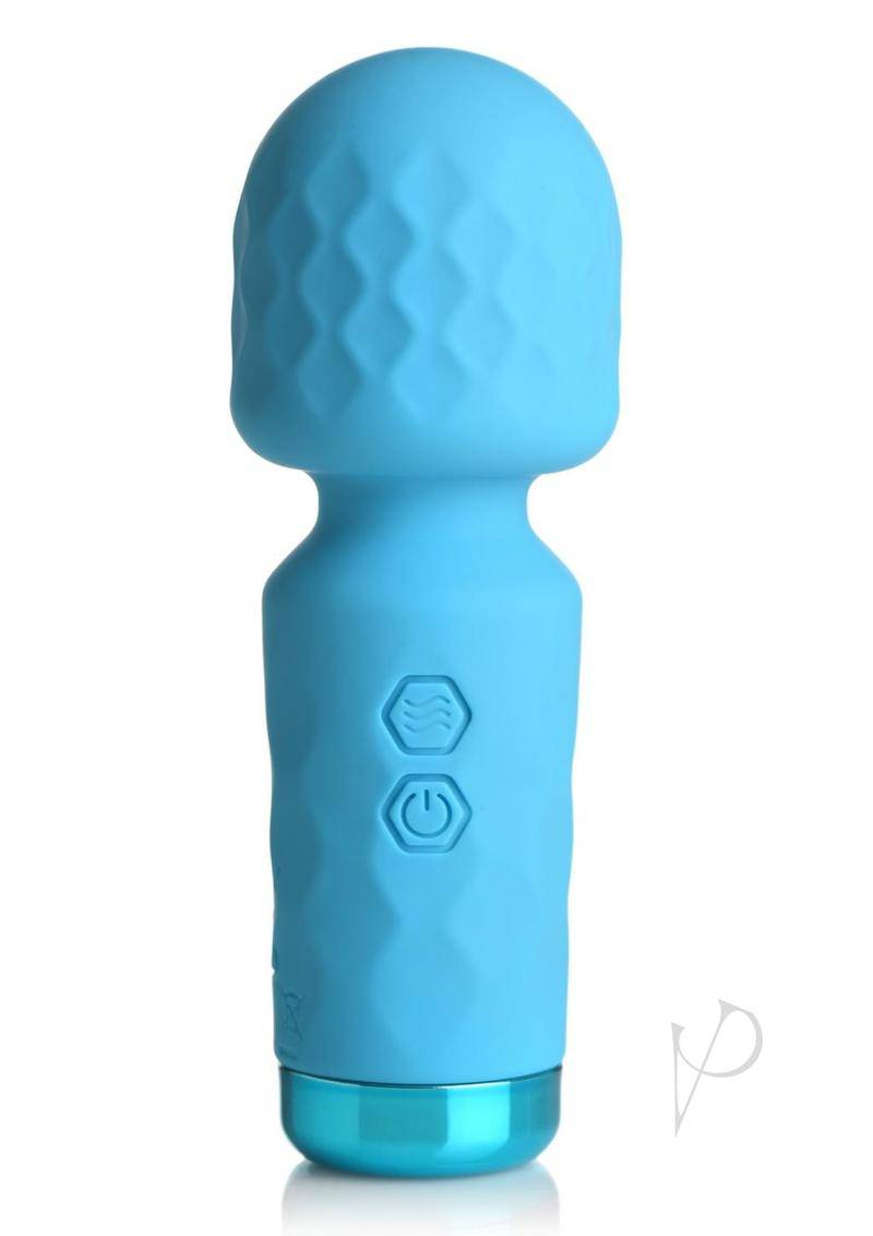 Bang! 10X Mini Silicone Rechargeable Wand - Blue - Chambre Rouge