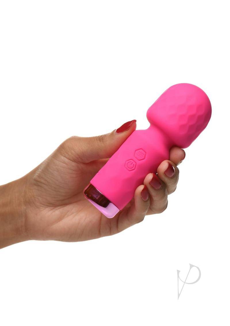 Bang! 10X Mini Silicone Rechargeable Wand - Pink - Chambre Rouge