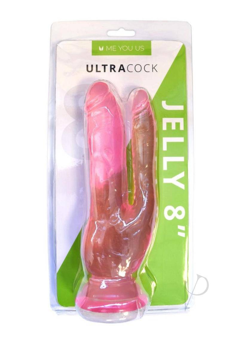 ME YOU US Ultracock Jelly Double Penetrator 8in - Pink - Chambre Rouge