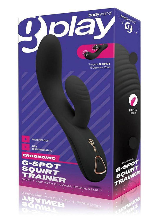 Bodywand G-Play Squirt Trainer Rechargeable Silicone G-Spot Vibrator - Black - Chambre Rouge
