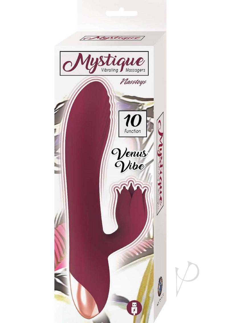 Mystique Venus Rechargeable Silicone Vibrator - Eggplant Purple - Chambre Rouge