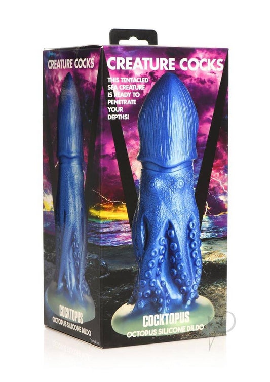 Creature Cocks Cocktopus Octopus Silicone Dildo - Blue - Chambre Rouge