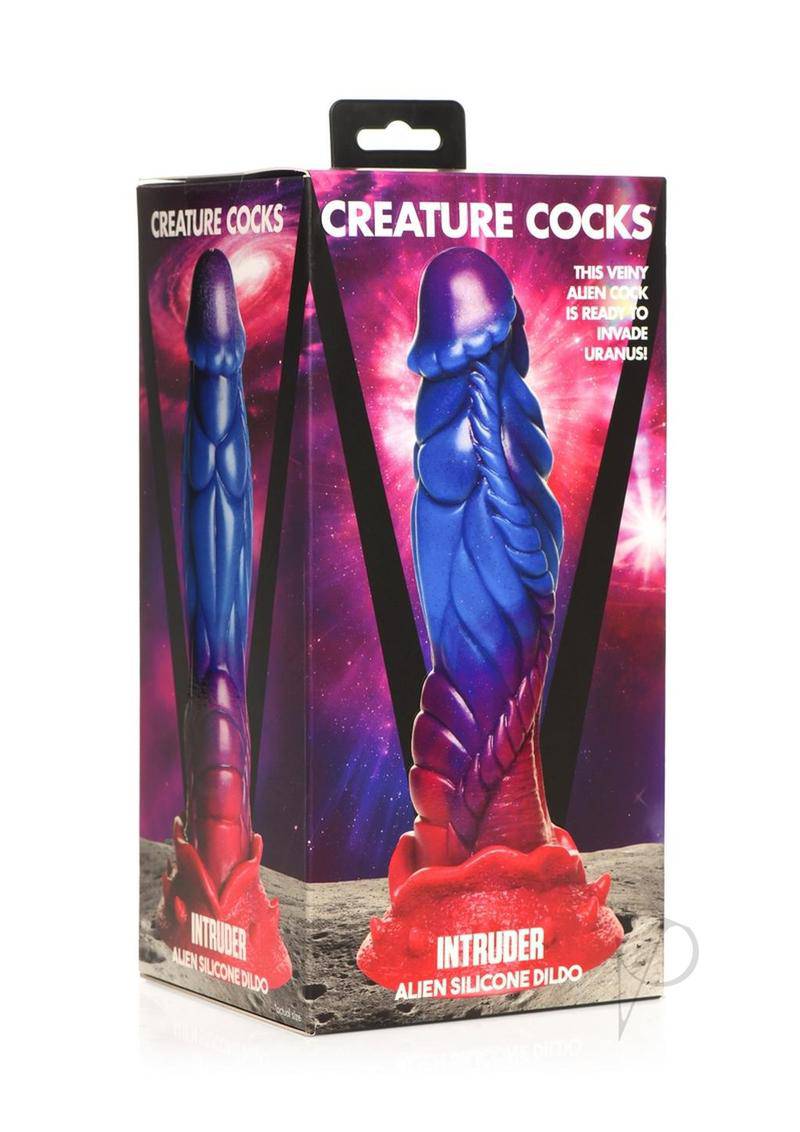 Creature Cocks Intruder Alien Silicone Dildo - Pink/Blue - Chambre Rouge