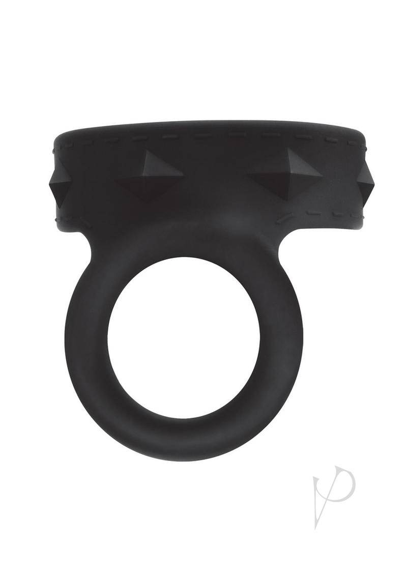 Silicone Duo Snap Cock & Ball Ring - Black - Chambre Rouge