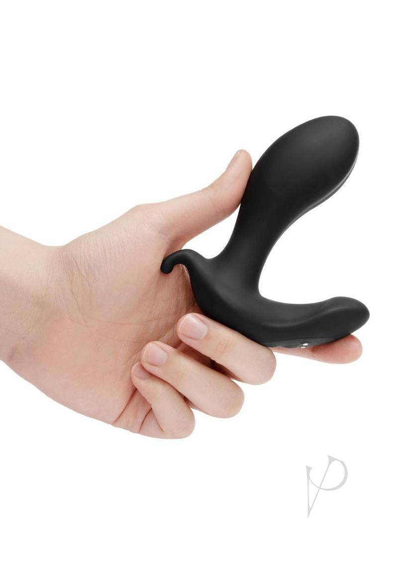 Expanding Plug Rechargeable Silicone with Remote Anal Plug - Black - Chambre Rouge