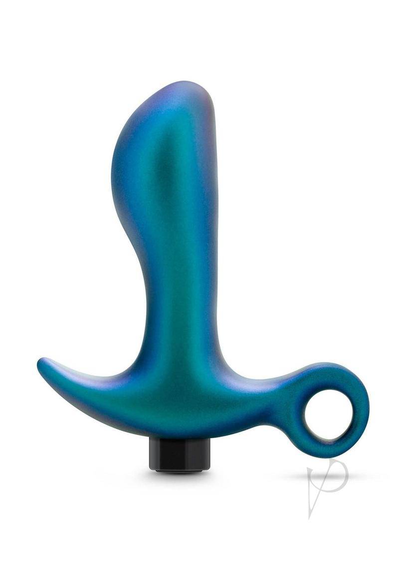 Anal Adventures Matrix Teleportation Plug Rechargeable Silicone Anal Plug - Lunar Blue - Chambre Rouge