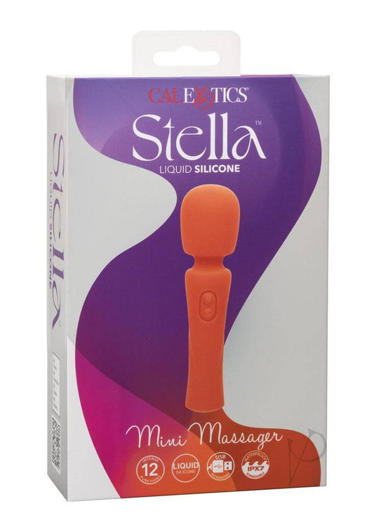 Stella Liquid Silicone Rechargeable Mini Massager - Orange - Chambre Rouge
