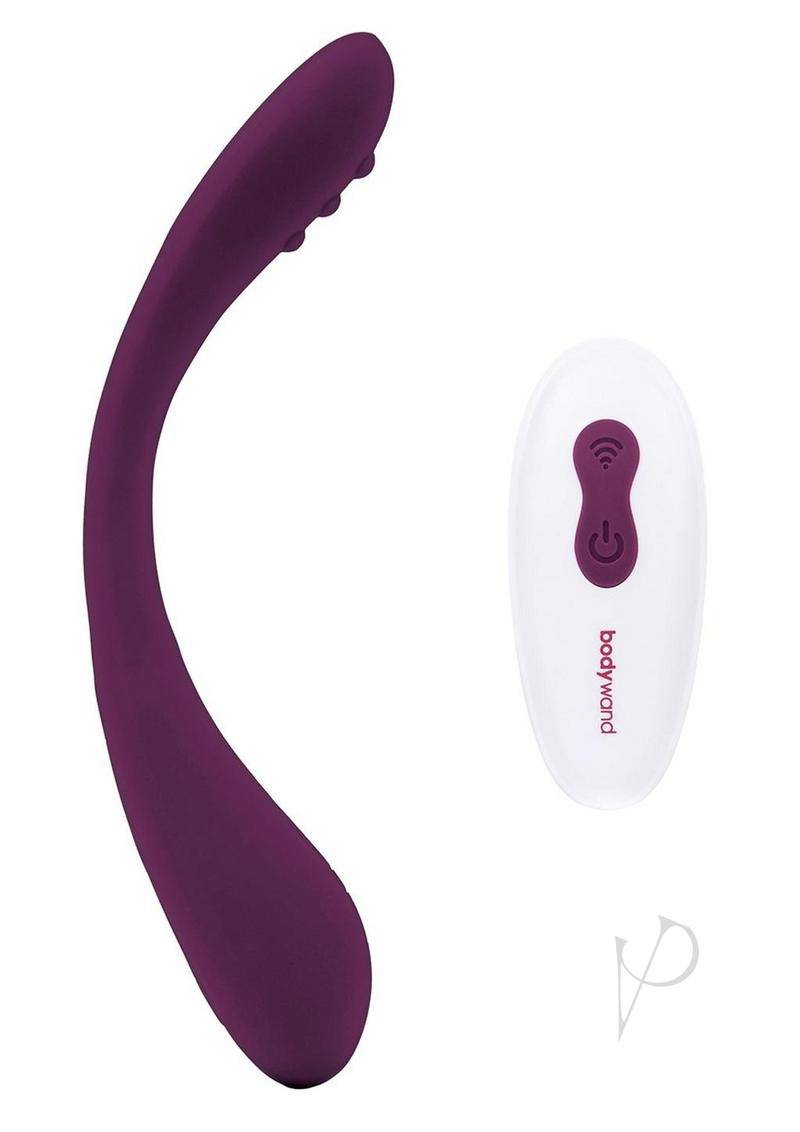 Bodywand ID Bend Rechargeable Silicone Clitoral Stimulator with Remote - Purple - Chambre Rouge