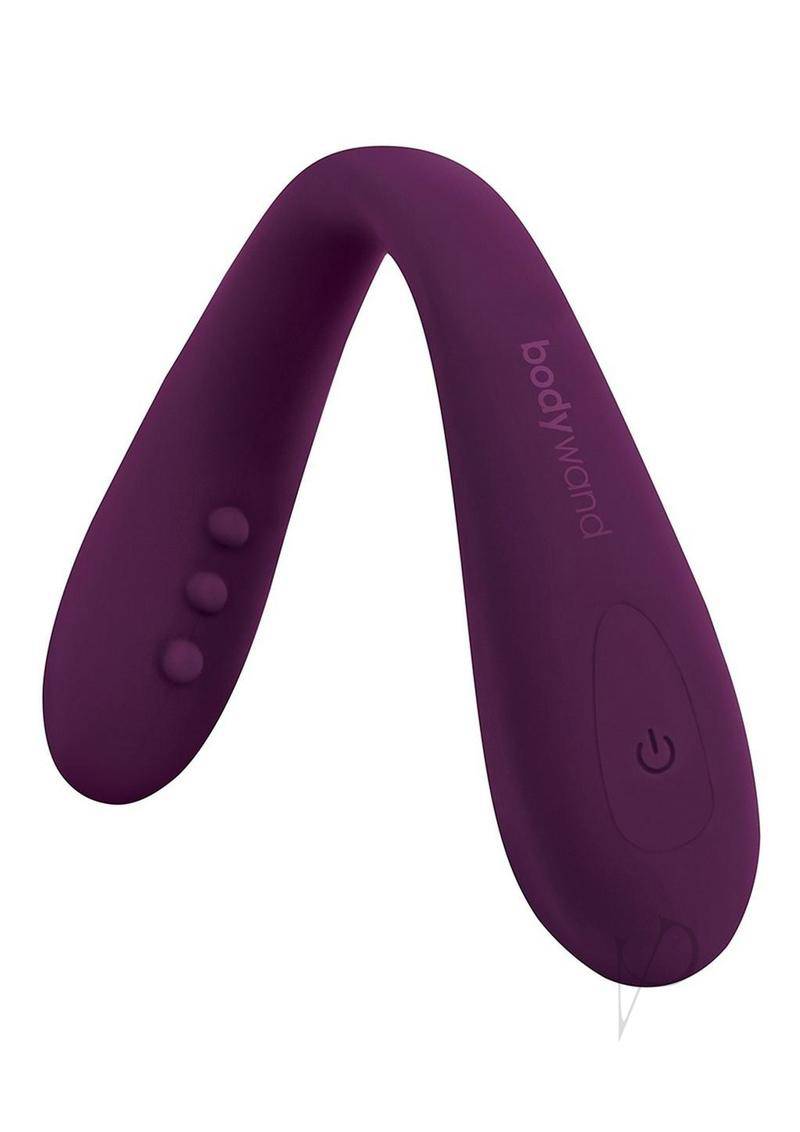 Bodywand ID Bend Rechargeable Silicone Clitoral Stimulator with Remote - Purple - Chambre Rouge