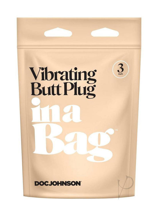 In A Bag Vibrating Butt Plug 3 Black - Chambre Rouge