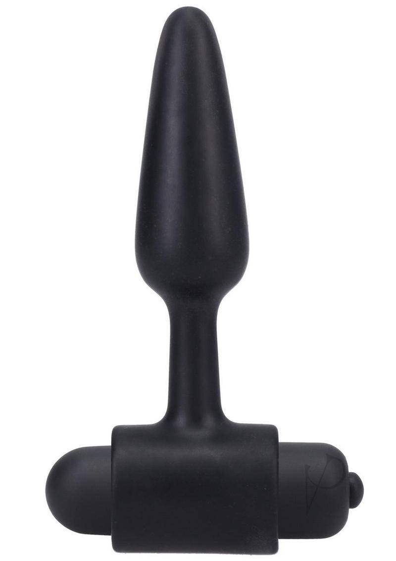 In A Bag Vibrating Butt Plug 3 Black - Chambre Rouge