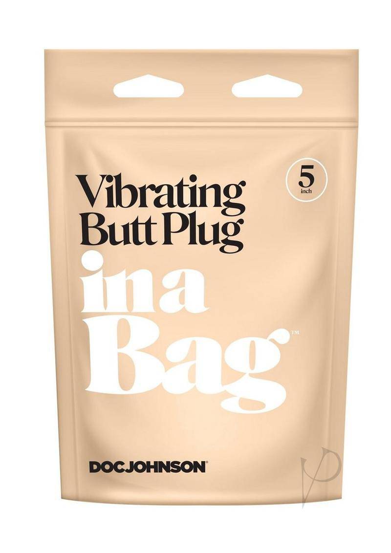 In A Bag Vibrating Butt Plug 5 Black - Chambre Rouge