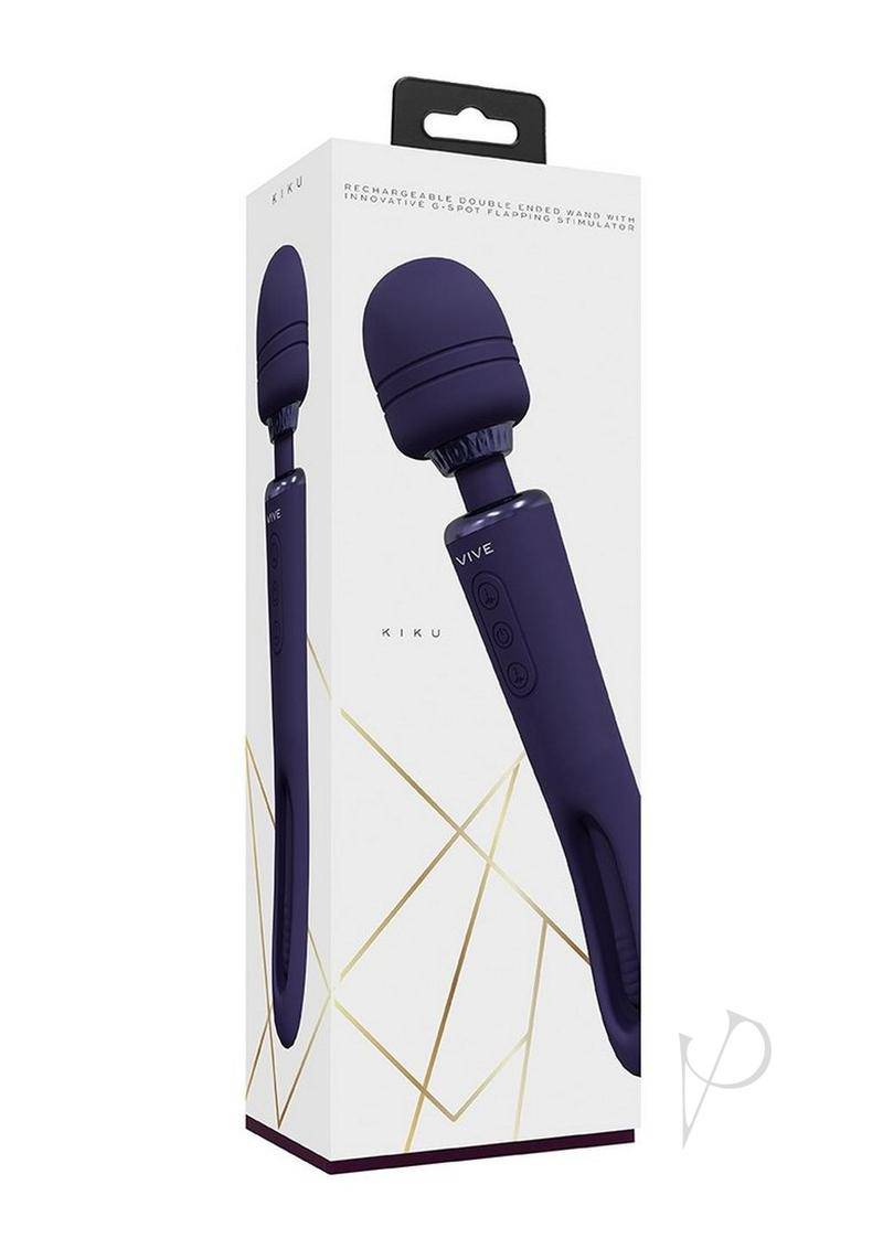 Kiku Double Ended Wand Purple - Chambre Rouge