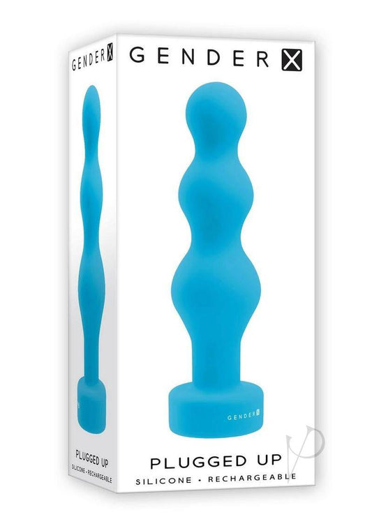 Gender X Plugged Up Rechargeable Silicone Anal Beads - Blue - Chambre Rouge