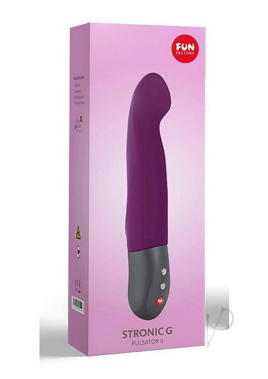 Stronic G Rechargeable Silicone G-Spot Thrusting Vibrator - Purple - Chambre Rouge