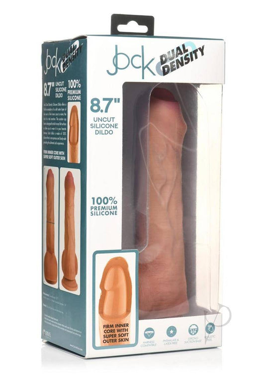 Jock Dual Density Uncut Dildo 8.7in - Caramel - Chambre Rouge