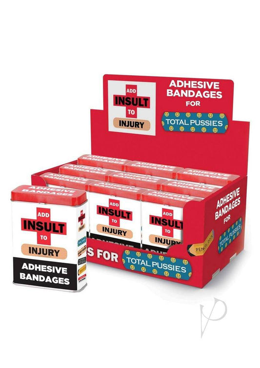Add Insult to Injury Bandages (12 Tins per Display) - Chambre Rouge