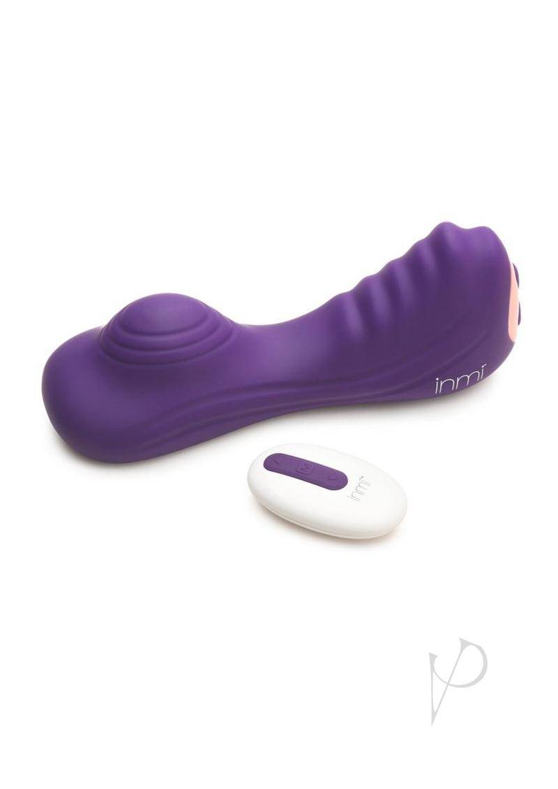 Inmi Ride N' Grind 10X Vibrating Rechargeable Silicone Grinding Clitoral Stimulator with Remote Control - Purple - Chambre Rouge