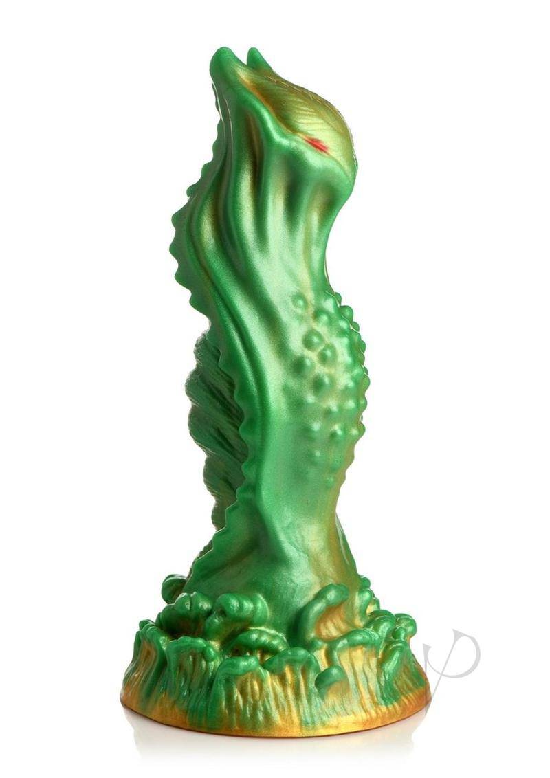 Nebula Alien Silicone Dildo - Green/Gold/Red - Chambre Rouge