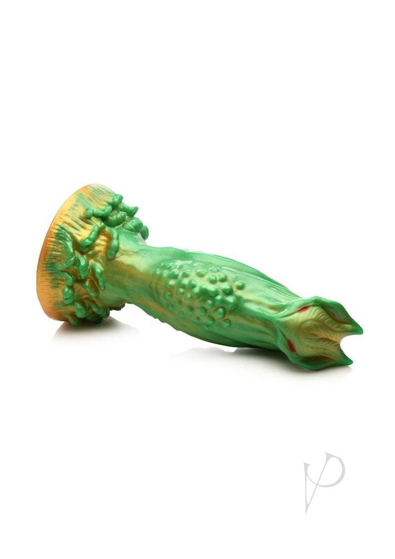 Nebula Alien Silicone Dildo - Green/Gold/Red - Chambre Rouge