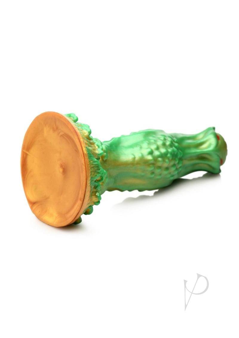 Nebula Alien Silicone Dildo - Green/Gold/Red - Chambre Rouge