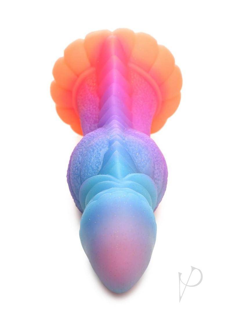 Galactic Cock Alien Creature Glow in the Dark Silicone Dildo - Multicolor - Chambre Rouge