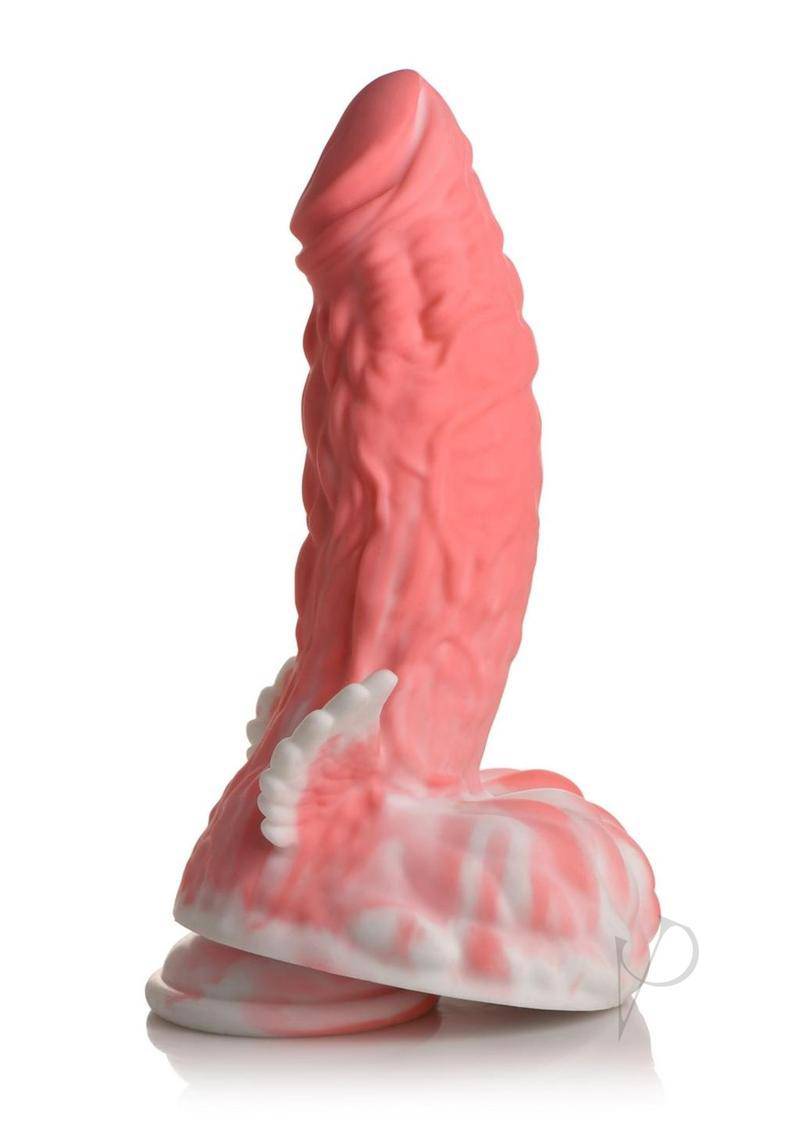 Pegasus Pecker Winged Silicone Dildo - Pink/White - Chambre Rouge