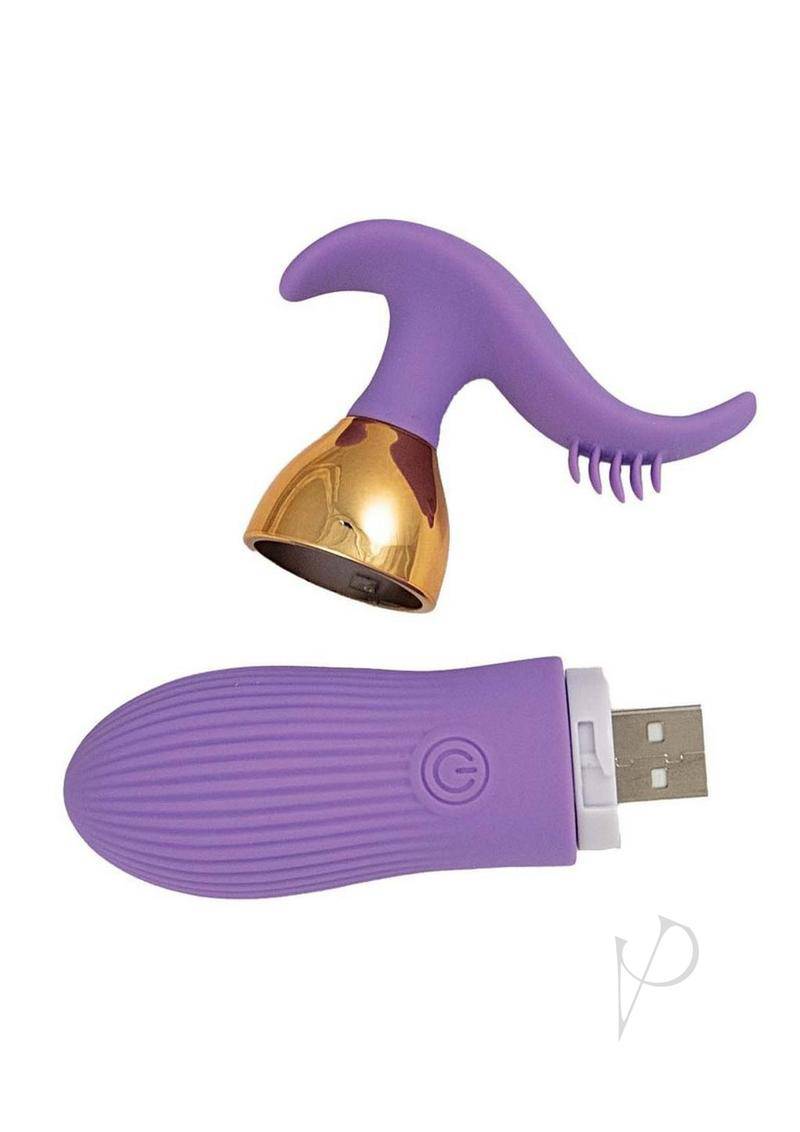 The Beat Magic Tickler Rechargeable Silicone Plug - Purple - Chambre Rouge