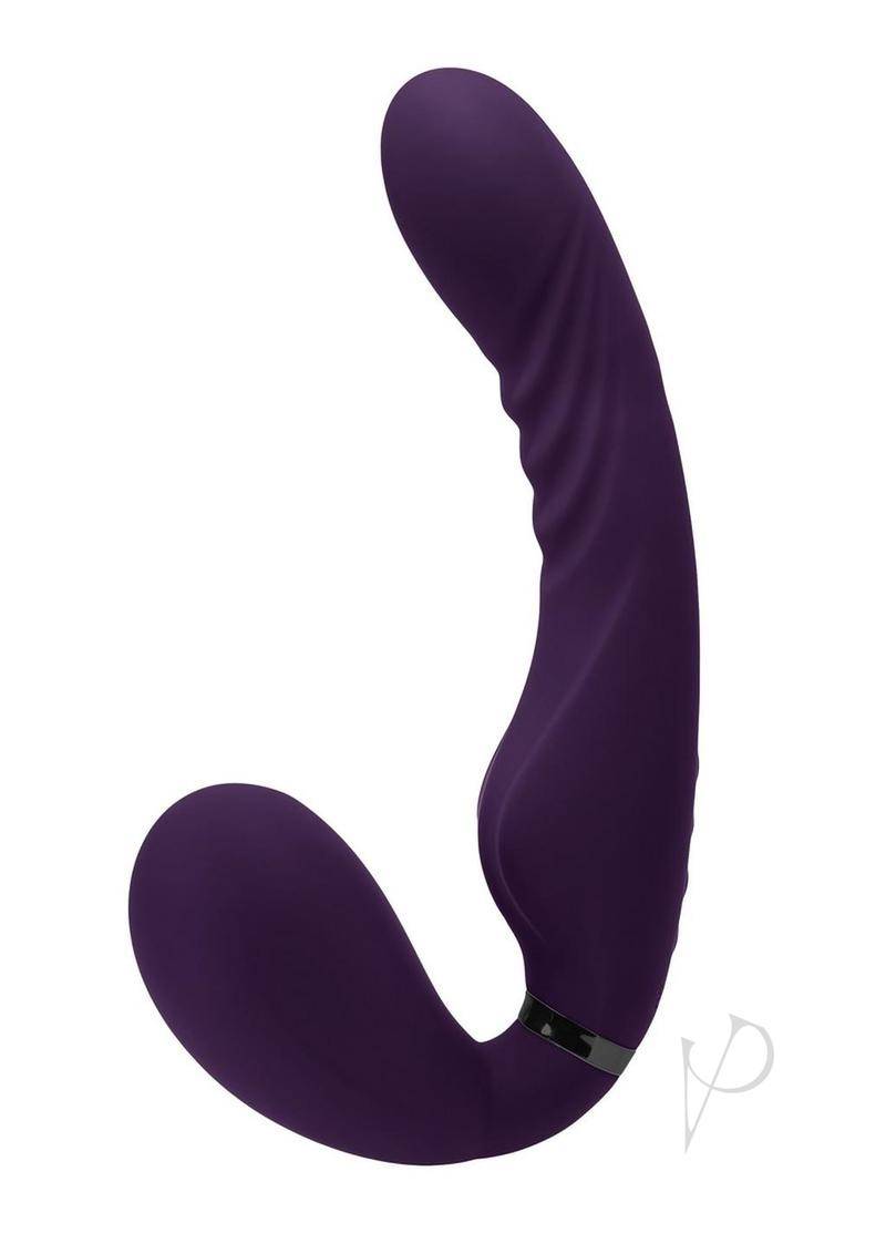 Share The Love Rechargeable Silicone Dual Vibrator - Purple - Chambre Rouge