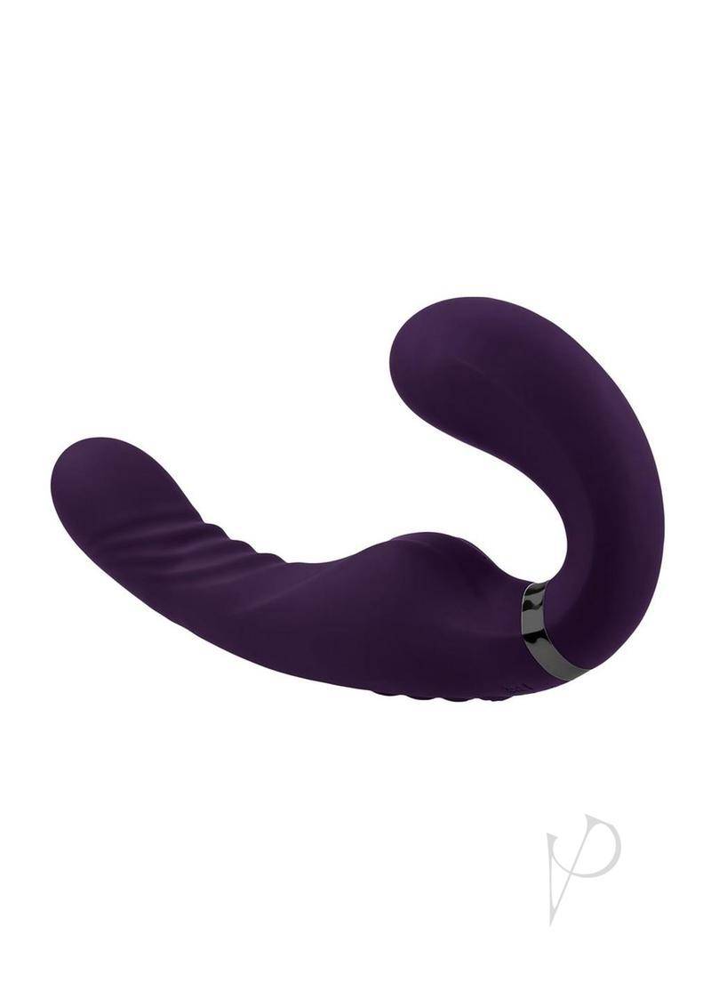 Share The Love Rechargeable Silicone Dual Vibrator - Purple - Chambre Rouge